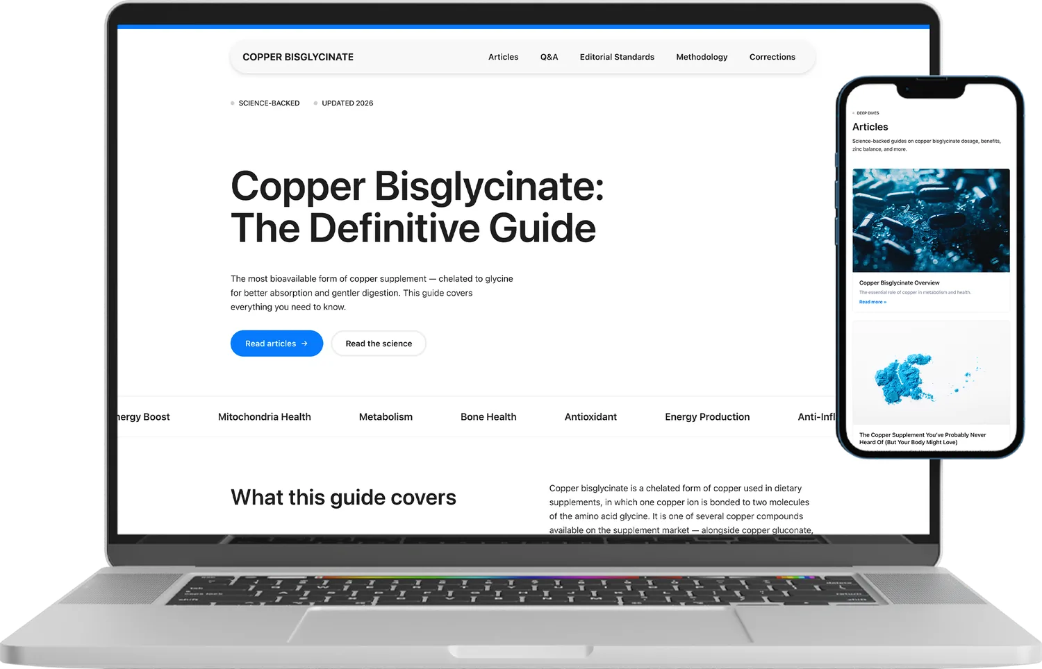Copper Bisglycinate website